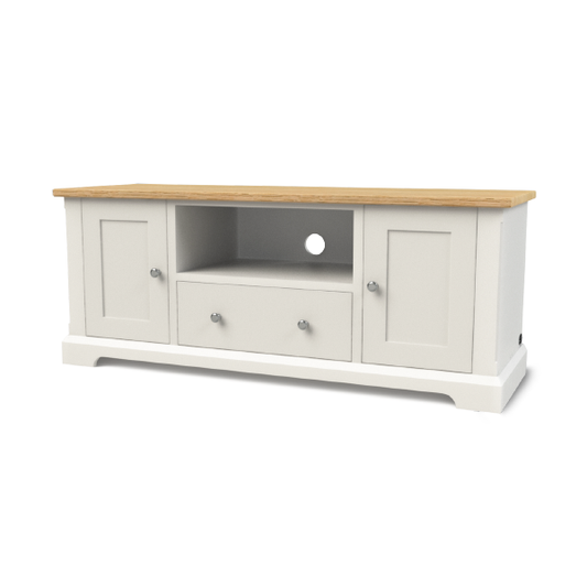 Ashford Large Media Stand with Side Cupboards