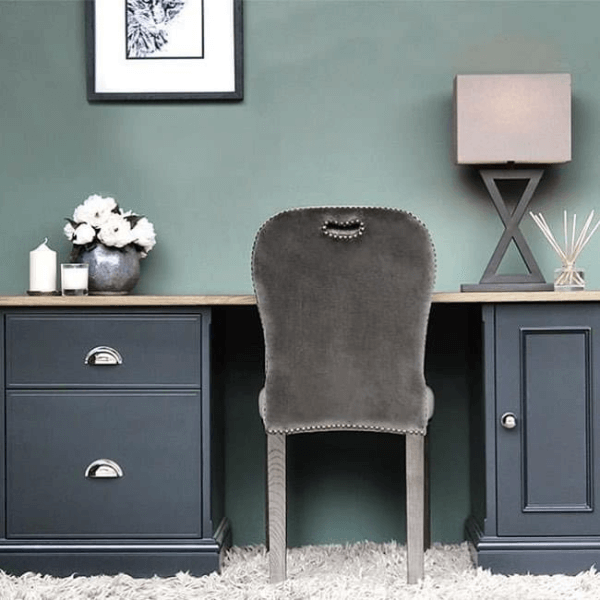 Baslow Filing Desk with Oak Top