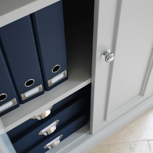 Baslow Filing Cupboard with Adjustable Shelves