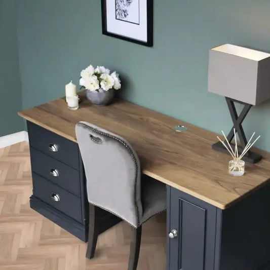 Baslow Writing Desk with Solid Oak Top.