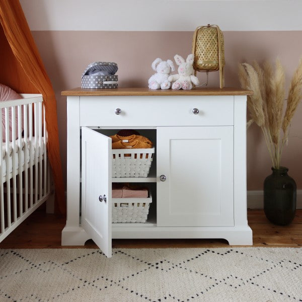 Little Chatsworth Nursery Changing Unit with removable top.