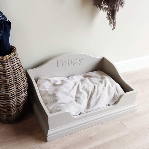 Pet Bed with Personalised Engraving.