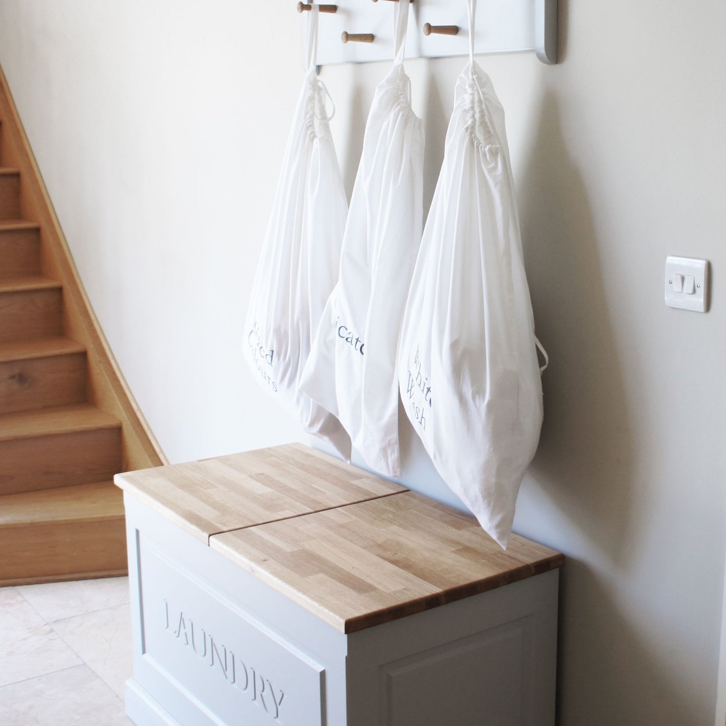 Laundry Chest with Oak Lids.