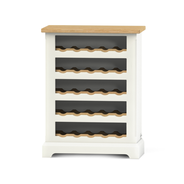 Ashford Floor-Standing Wine Rack with Oak Accents | Chatsworth Cabinets