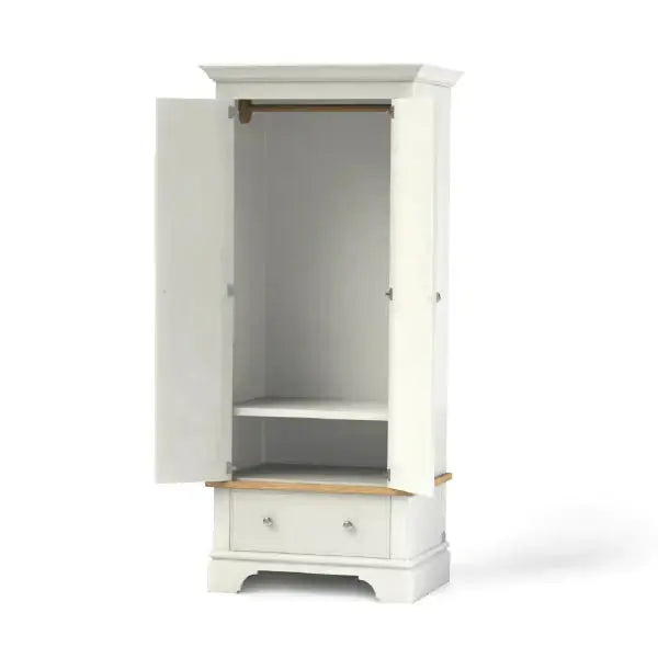 Baslow Wardrobe with a Single Drawer.