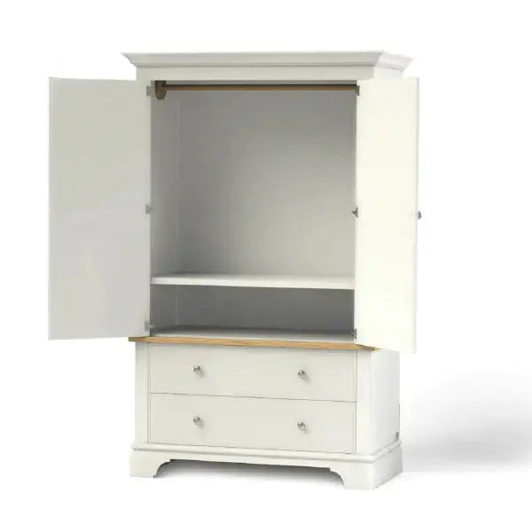 Baslow Wardrobe with Two Drawers.