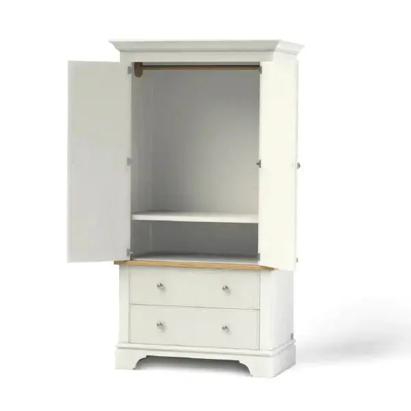 Baslow Wardrobe with Two Drawers.