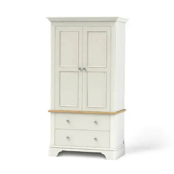 Baslow Wardrobe with Two Drawers.