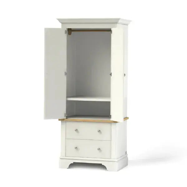 Baslow Wardrobe with Two Drawers.