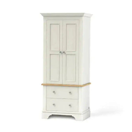 Baslow Wardrobe with Two Drawers.