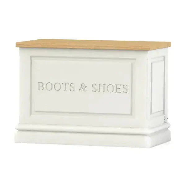Boots Shoes Storage Chest with Oak Lid