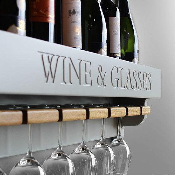 Wine or Spirits Rack with Glasses Holder Chatsworth Cabinets
