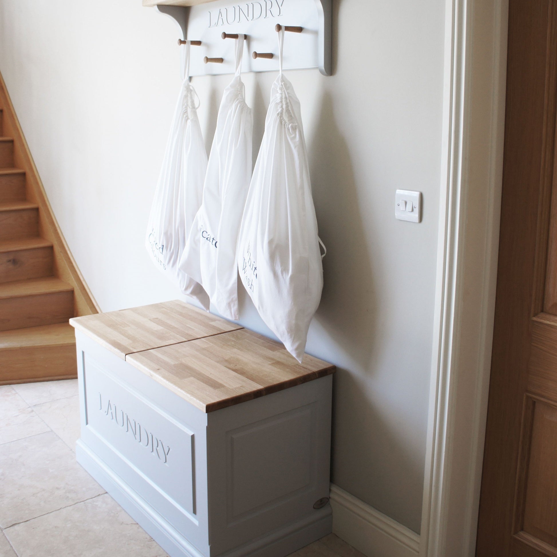 Laundry Chest with Oak Lids.