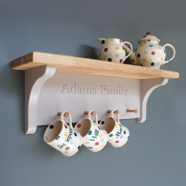 Wall Mounted Mug Rack.