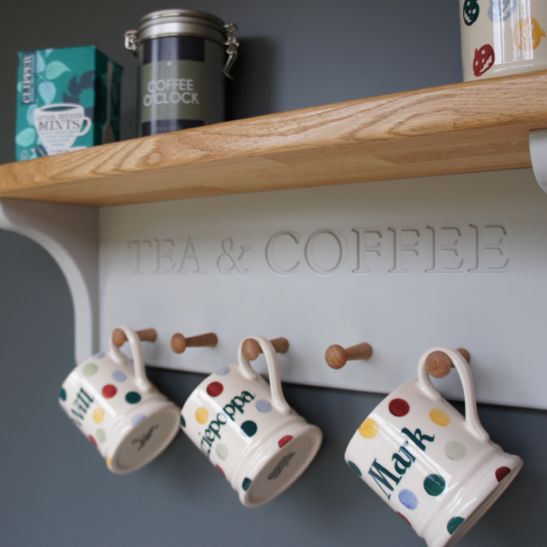 Wall Mounted Mug Rack.